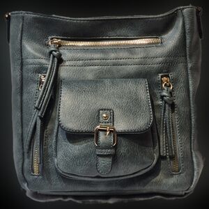 Crossbody bag smokey greenish color